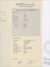 Load image into Gallery viewer, 5.33ct Rare Natural F Colour Diamond Platinum Ring