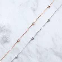 Load image into Gallery viewer, Bubble Tea Diamond Bracelet -18k Gold -Natural Diamond -Petite Jewellery -Gift- Sale