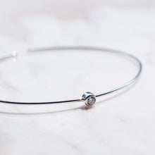 Load image into Gallery viewer, Diamond Bangle - 18k Gold -Bracelet -Petite Jewellery -Valentines Day - Gift -Sale