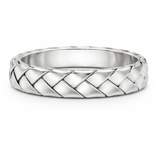 Load image into Gallery viewer, White Or Yellow Gold Hand Braided Ring Band
