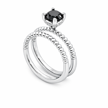 Load image into Gallery viewer, Black Diamond Engagement Ring
