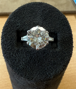 Natural Diamond 5.33 carat Platinum Engagement Ring