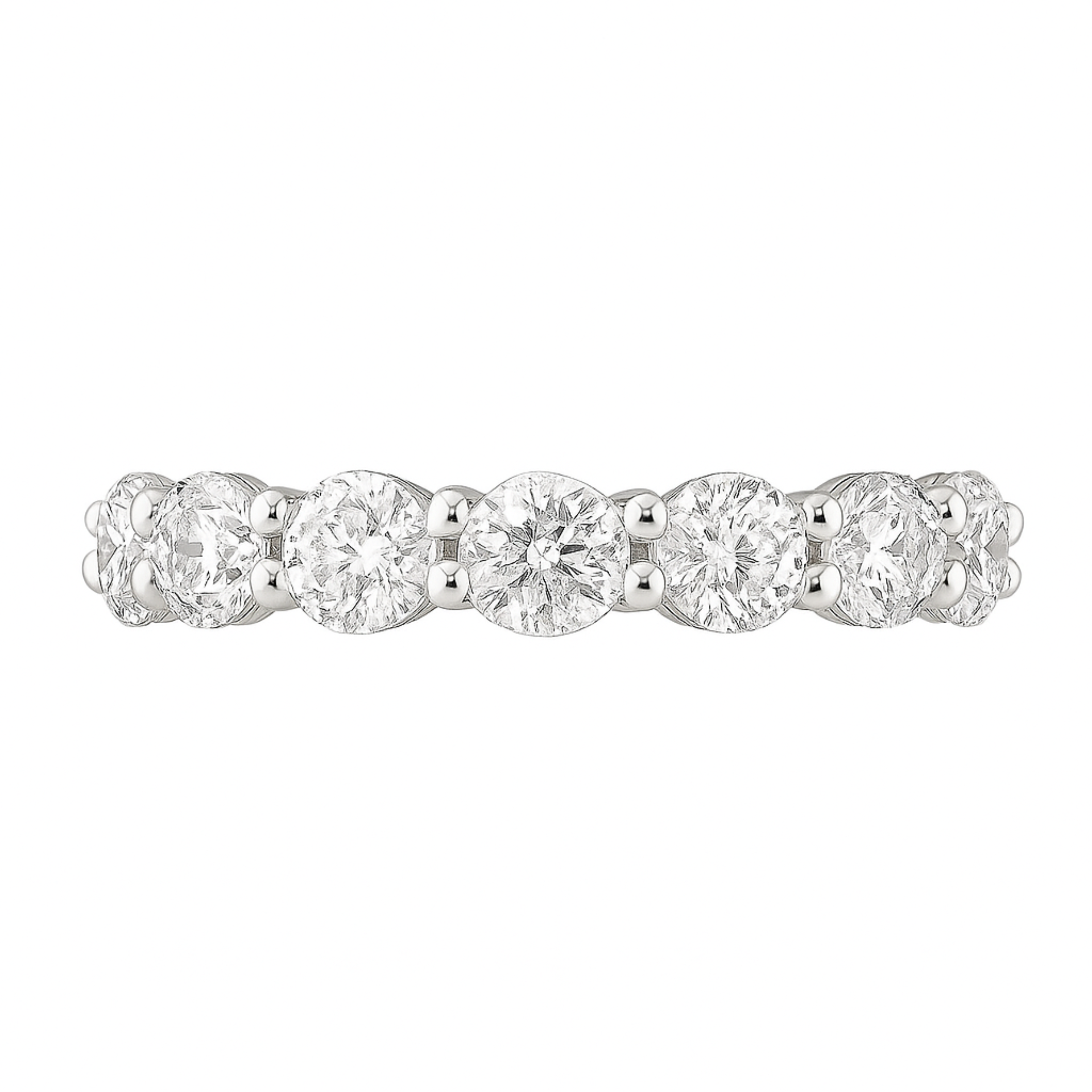 18K White Gold Eternity Band with 2.80ct Lab Grown Diamonds
