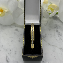 Load image into Gallery viewer, 18K Yellow Gold Diamond Bangle: Handmade Fine Jewelry
