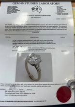 Load image into Gallery viewer, Natural Diamond 5.33 carat Platinum Engagement Ring
