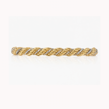 Load image into Gallery viewer, Handmade Two Tone 9ct Gold Rope Bracelet 5.60 Grams
