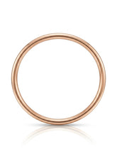 Load image into Gallery viewer, Rose Gold Circle Bangle, Round Slip On Bangle 10.8g, 5.4mm Thick Polished Gold Bracelet
