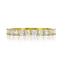 Load image into Gallery viewer, 18K Yellow Gold Diamond Band 0.50ct Claw Set Design

