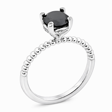 Load image into Gallery viewer, Black Diamond Engagement Ring
