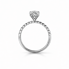 Load image into Gallery viewer, 18K White Gold 2.50 Ct F VS1 Diamond Twist Engagement Ring
