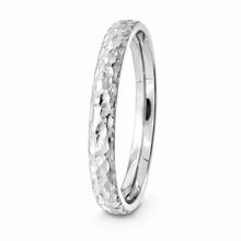 Load image into Gallery viewer, Hammered Wedding Band – 14K Gold Ring | White Gold
