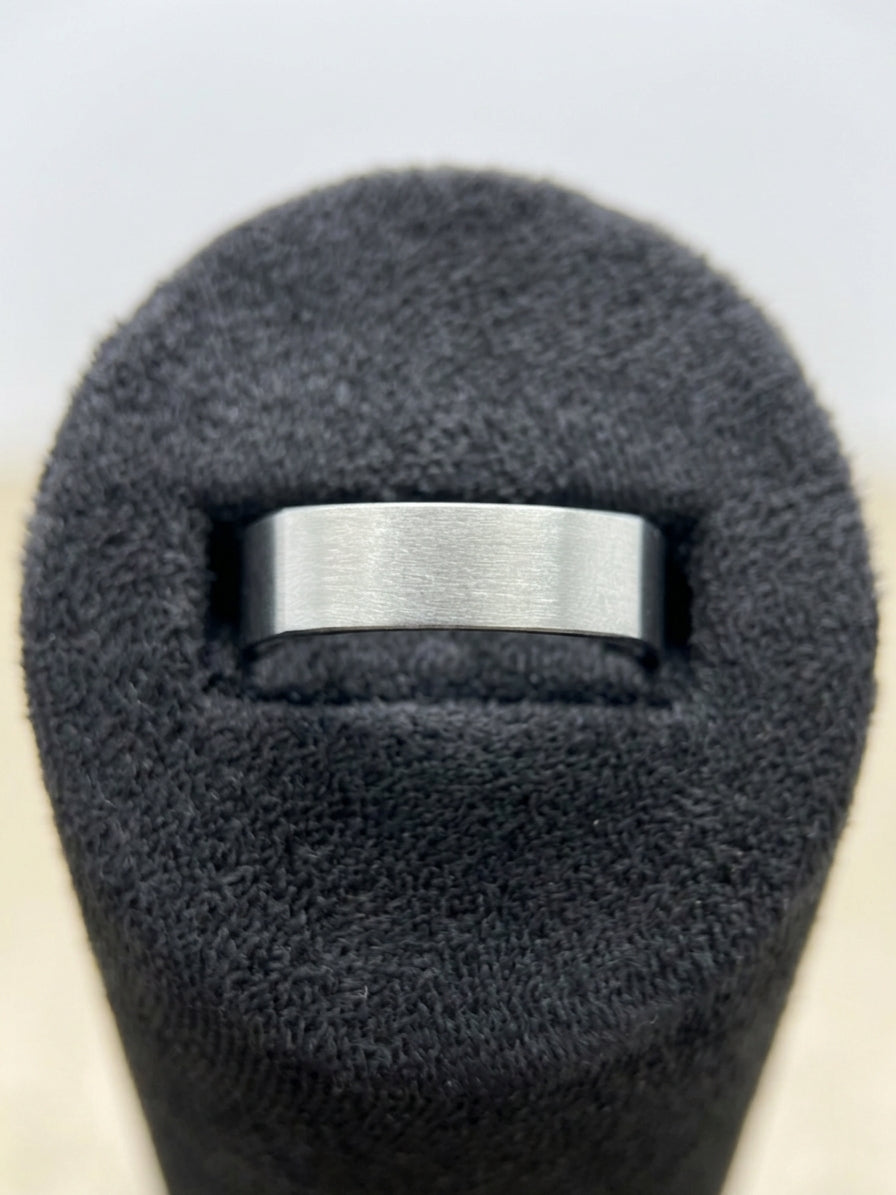 Handmade Platnium Square Edged 6mm Wedding Ring