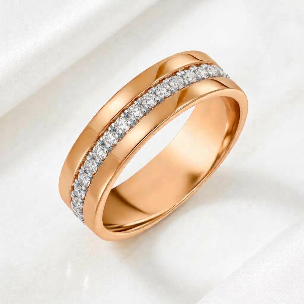 Eternity Row Diamond Wedding Band