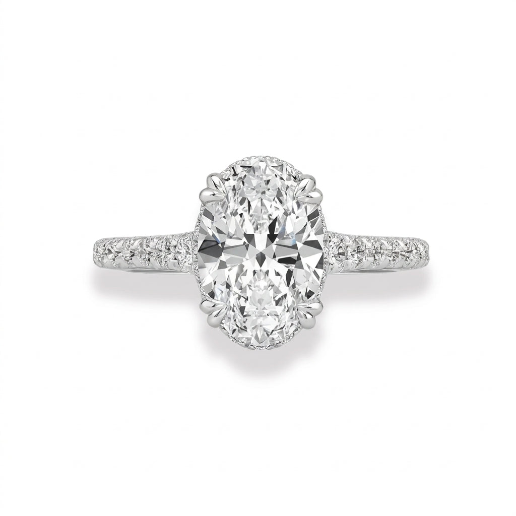 Oval Shape Engagement Ring