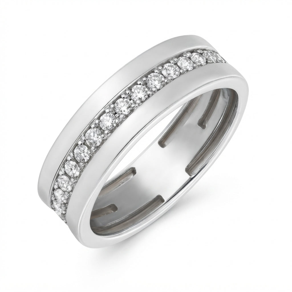 Eternity Row Diamond Wedding Band