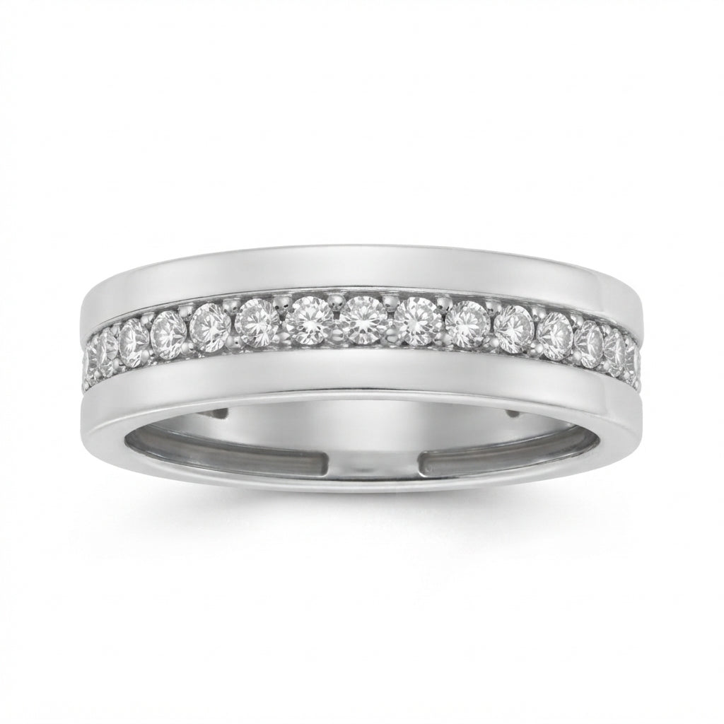 Eternity Row Diamond Wedding Band
