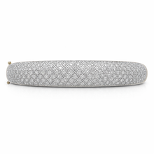 Load image into Gallery viewer, Solid Yellow Gold Bangle: 2.00 Carat Natural Diamonds Set in Pave Style Setting
