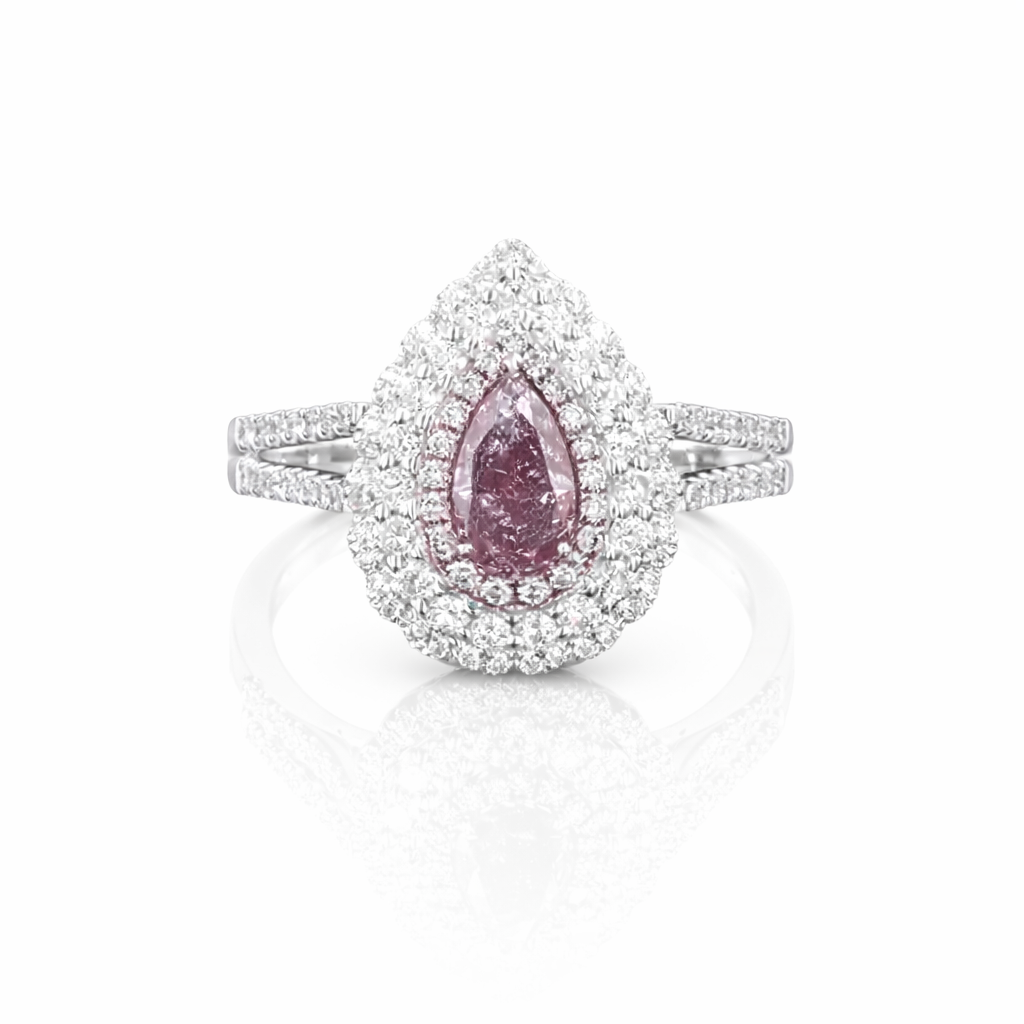 Natural Pink Diamond Ring