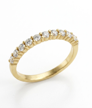 Load image into Gallery viewer, 18K Yellow Gold Diamond Band 0.50ct Claw Set Design
