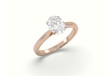 Load image into Gallery viewer, Oval Solitaire Engagment Ring
