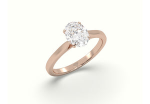 Oval Solitaire Engagment Ring