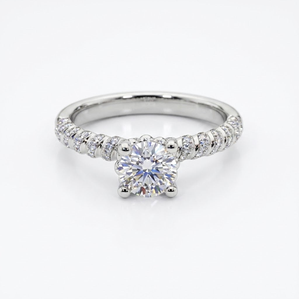 Brilliant Cut Engagement Ring