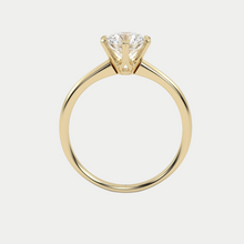 Load image into Gallery viewer, Six Claw Solitaire Yellow Gold Engagment Ring
