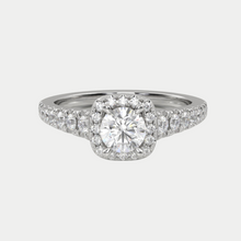 Load image into Gallery viewer, Cut Claw Halo Engagment Ring
