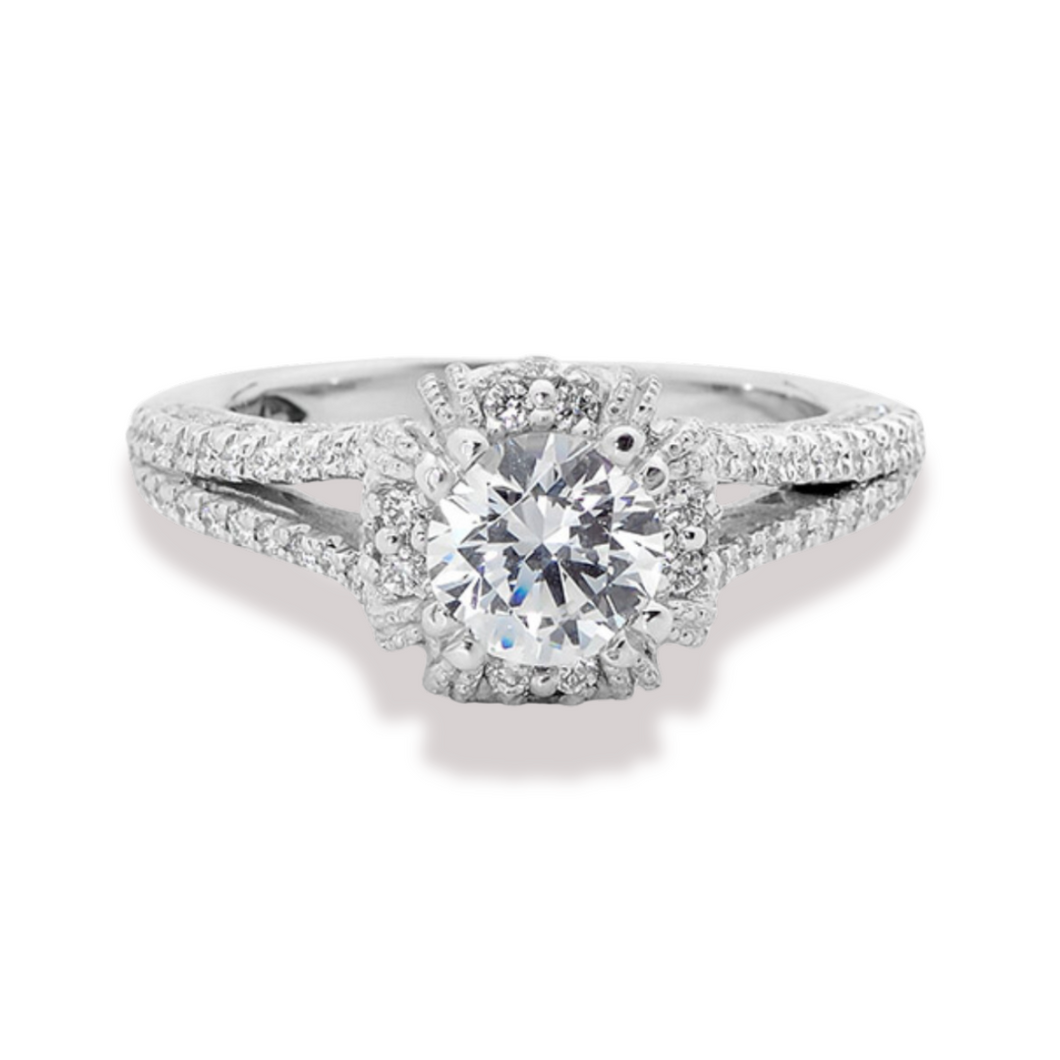 Brilliant Engagement Ring Split Shank