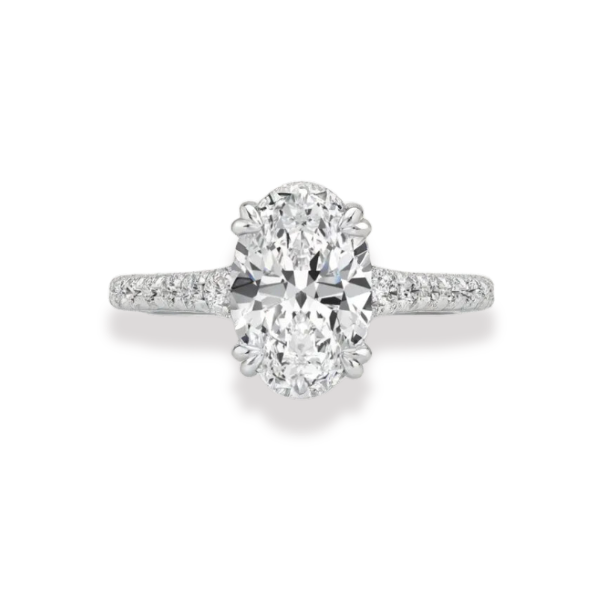 Oval Shape Engagement Ring