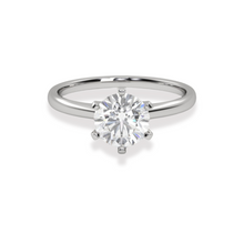 Load image into Gallery viewer, Six Claw Solitaire Engagment Ring
