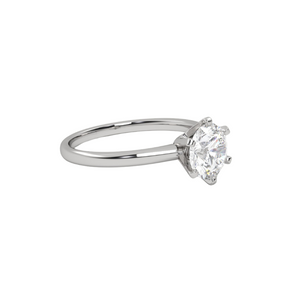 Six Claw Solitaire Engagment Ring