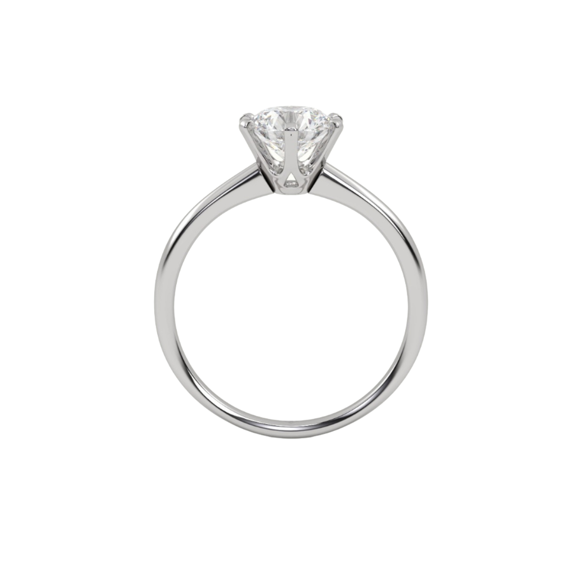Six Claw Solitaire Engagment Ring