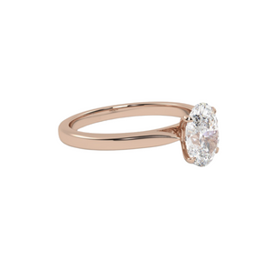 Oval Solitaire Engagment Ring