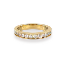 Load image into Gallery viewer, Bead Set Pave Yellow Gold Wedding Band
