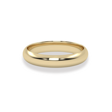 Load image into Gallery viewer, Classic D Shape 5mm Yellow Gold Wediing Band
