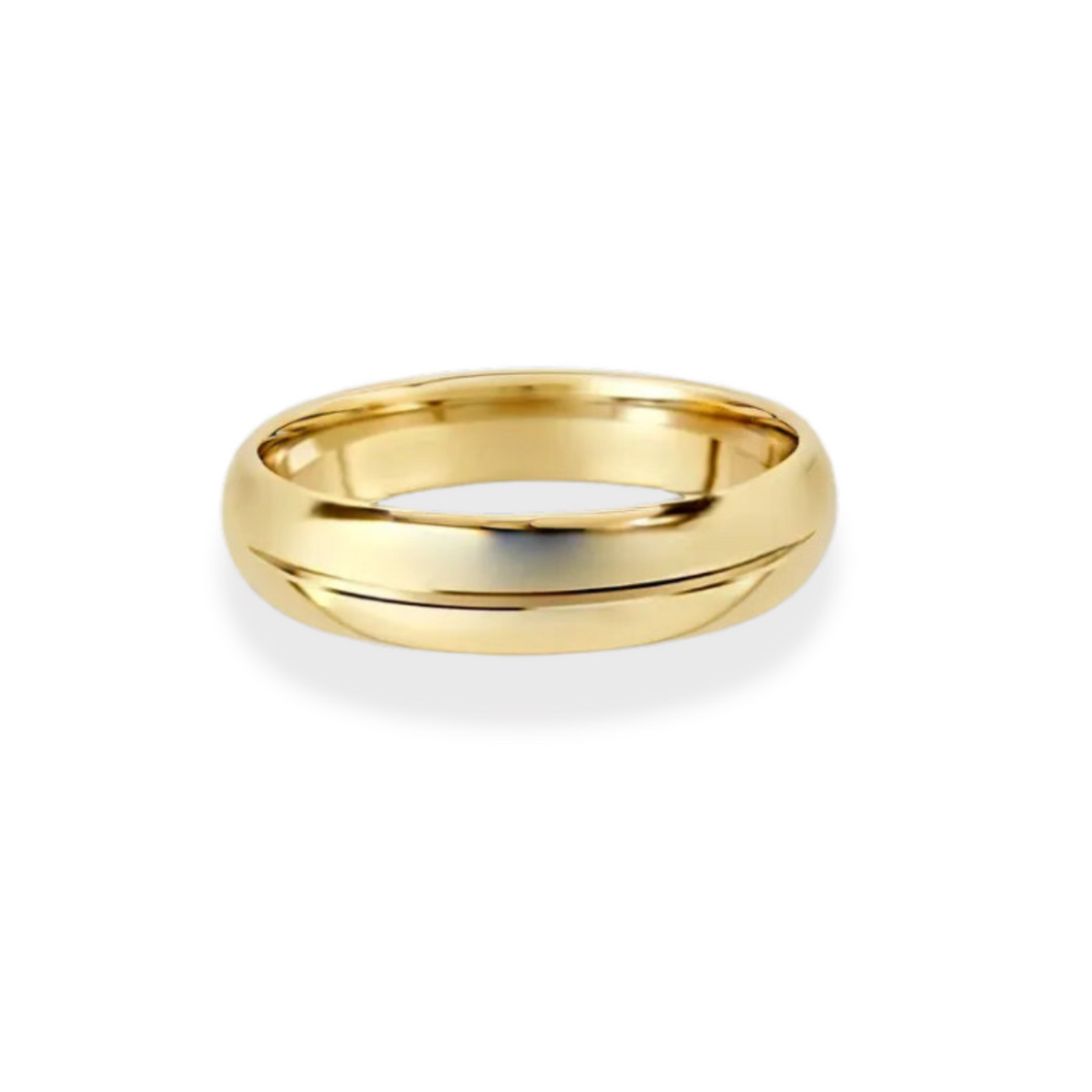 Gent's Centre Groove Wedding Ring