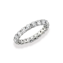 Load image into Gallery viewer, Eternity Wedding Ring  U Shape
