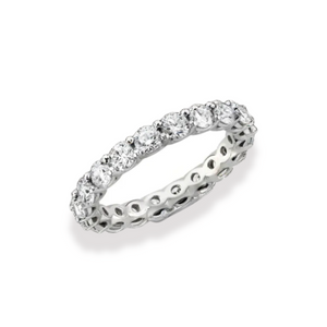 Eternity Wedding Ring  U Shape