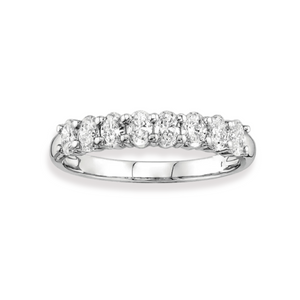 Oval Shape Diamond Wedding Band