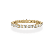 Load image into Gallery viewer, Share Claw Yellow Gold Eternity Wedding Band
