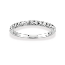 Load image into Gallery viewer, White Gold Wedding Band with Diamonds
