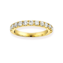 Load image into Gallery viewer, Yellow Gold Wedding Band with Diamonds
