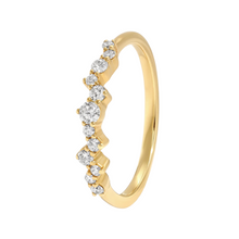 Load image into Gallery viewer, Cluster Diamond Wedding Band
