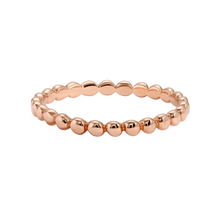 Load image into Gallery viewer, Rose Gold Bead Wedding Band
