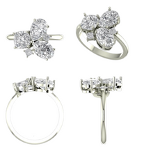 Load image into Gallery viewer, Lab Grown Three Stone  Engagment Ring
