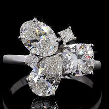 Load image into Gallery viewer, Lab Grown Three Stone  Engagment Ring
