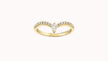 Load image into Gallery viewer, Marquise Style Yellow Gold Wedding Band with Diamonds
