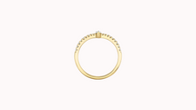 Load image into Gallery viewer, Marquise Style Yellow Gold Wedding Band with Diamonds
