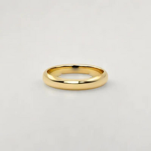 Classic D Shape 5mm Yellow Gold Wediing Band